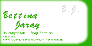 bettina jaray business card